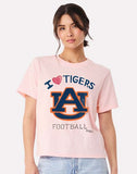 Auburn Tigers Sporty Charm Pink Ellie Perfect Tee