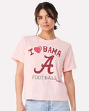 Alabama Crimson Tide Sporty Charm Pink Ellie Perfect Tee
