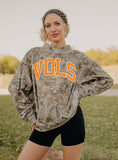 Tennessee Vols Classic Arch Camo Weekend Mock Neck Sweatshirt