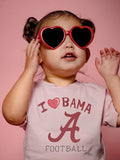 Children's Alabama Crimson Tide Sporty Charm Pink Tee