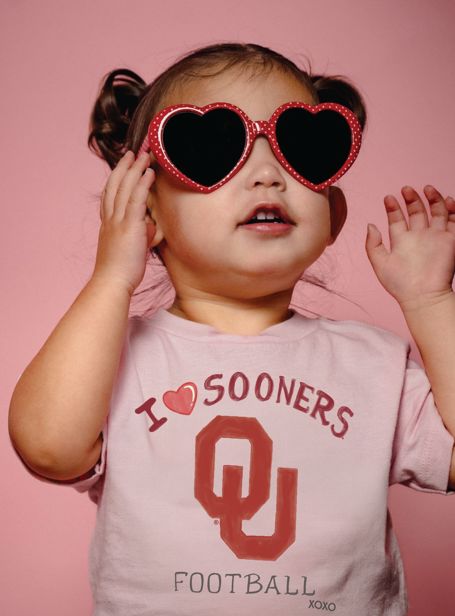 Children's OU Sooners Sporty Charm Pink Tee