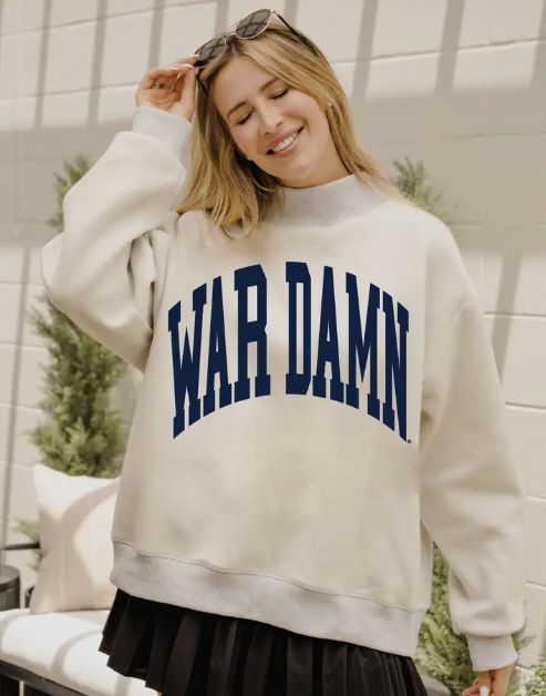 Auburn Tigers Tall Boy Gray Mock Neck Reversible Sweatshirt