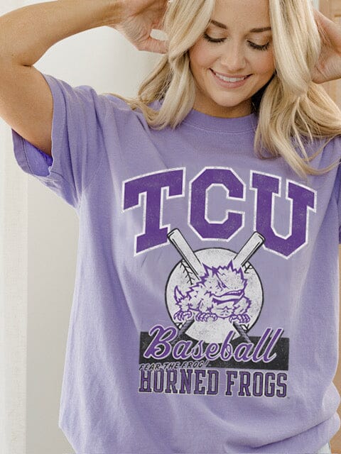 TCU Horned Frogs Baseball Violet Tee