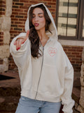 Texas Tech Varsity Plaid Off White Hoodie