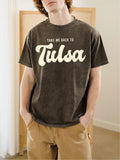 Take Me Back To Tulsa Charcoal Hi-Dive Tee