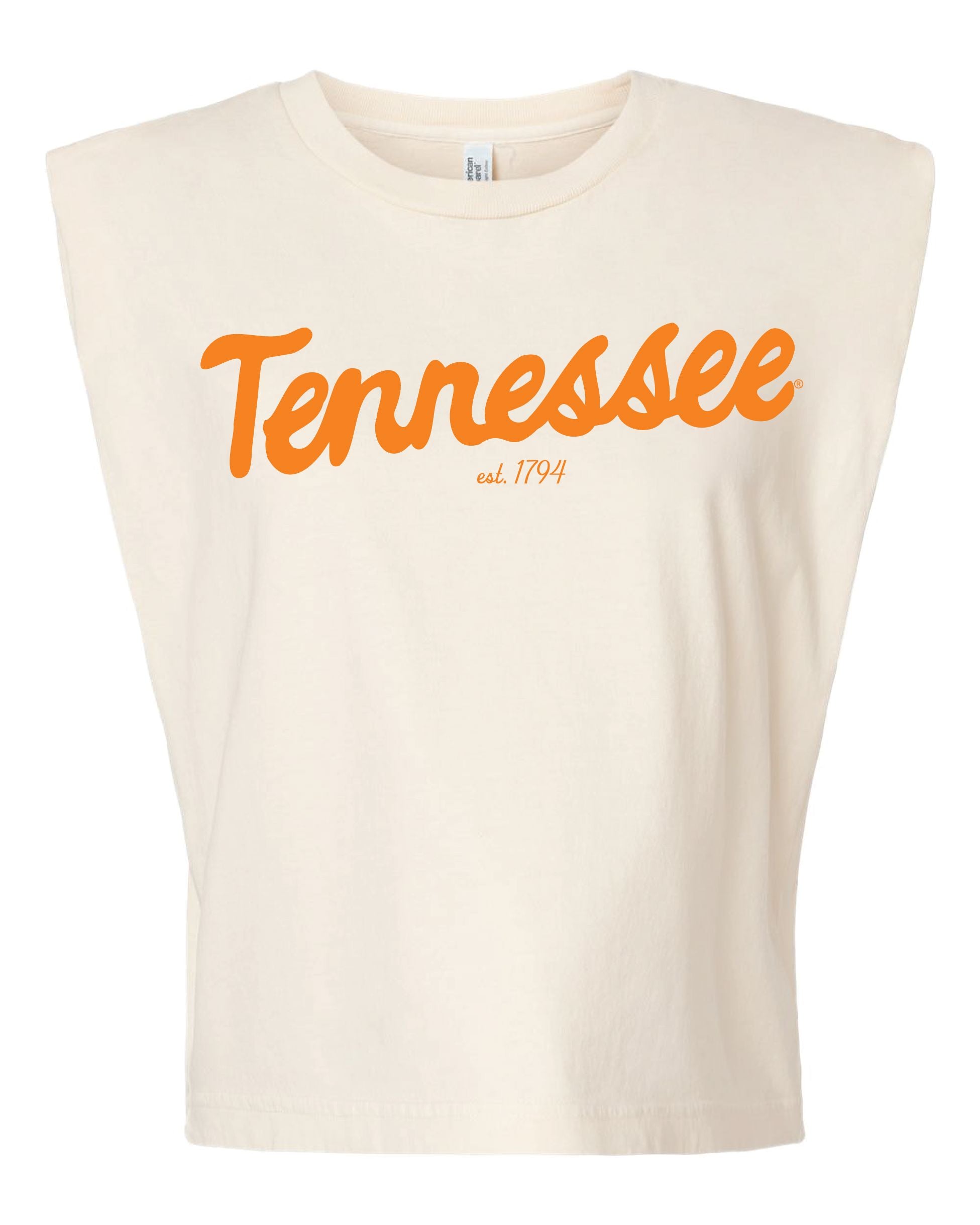 Tennessee Vols Bold Script Off White Tank – shoplivylu