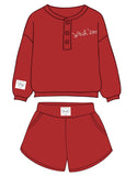 *COMING SOON* Texas Tech Stitched Red Signature Waffle Top