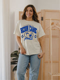 University of Tulsa Gridiron Football Off White Thrifted Tee
