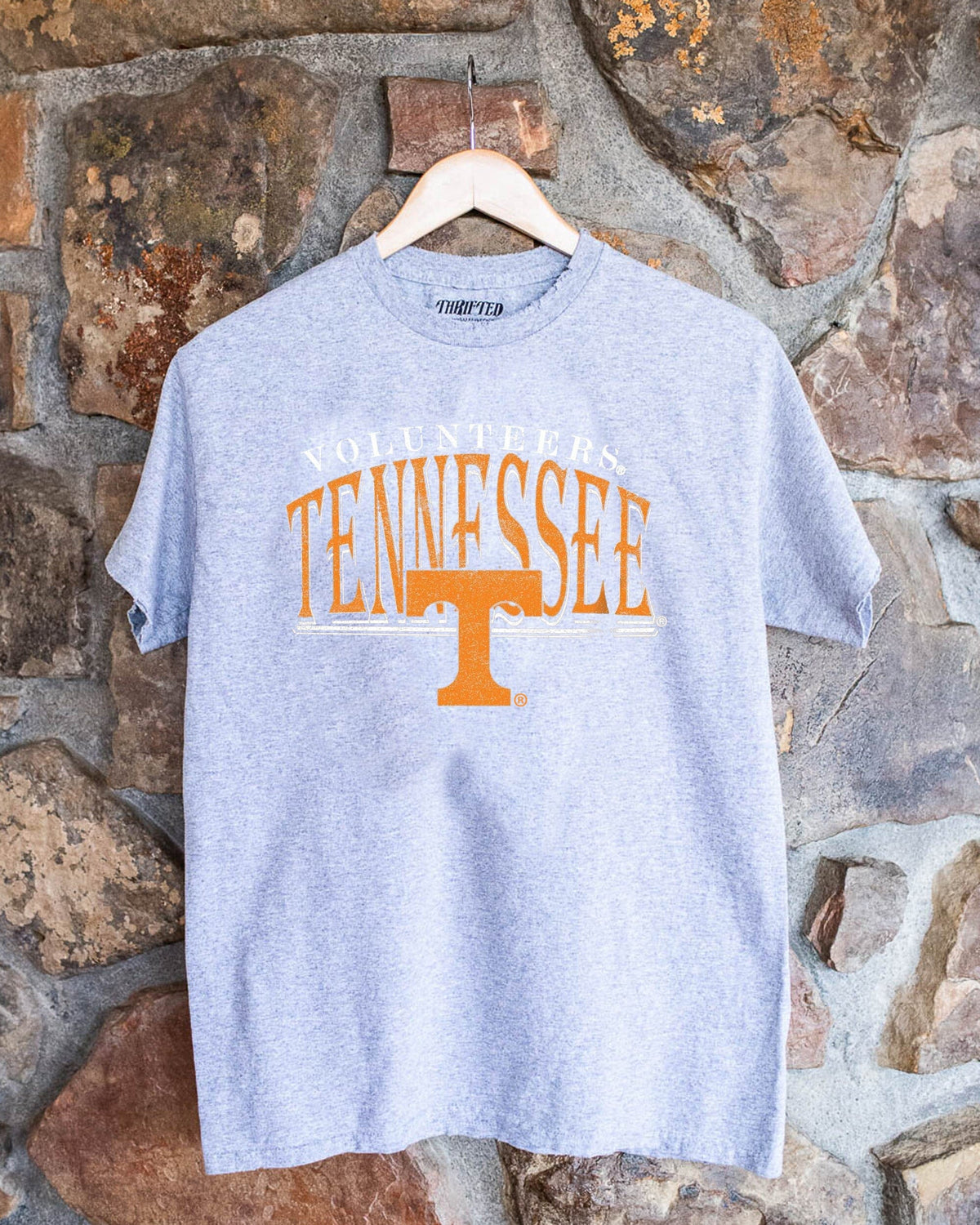 Vols 80s Gray Thrifted Tee