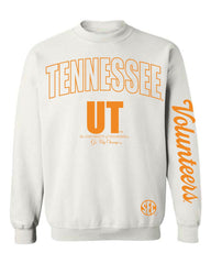 Tennessee Vols SEC Sporty White Sweatshirt