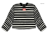 *COMING SOON* Texas Tech Block Stich Black/White Stripe Long Sleeve Top