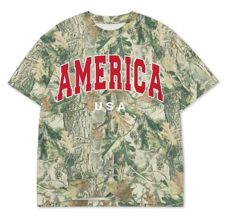Children's America Filled Gault Camo Tee