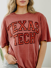 Texas Tech Tartan Red Tee