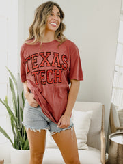 Texas Tech Tartan Red Tee