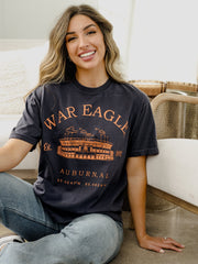 Auburn Tigers Stadium Coordinates Navy Tee