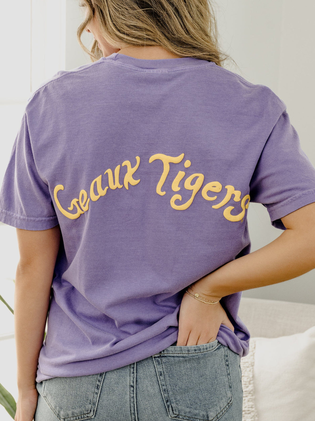 LSU Tigers Lyric Puff Ink Violet Tee