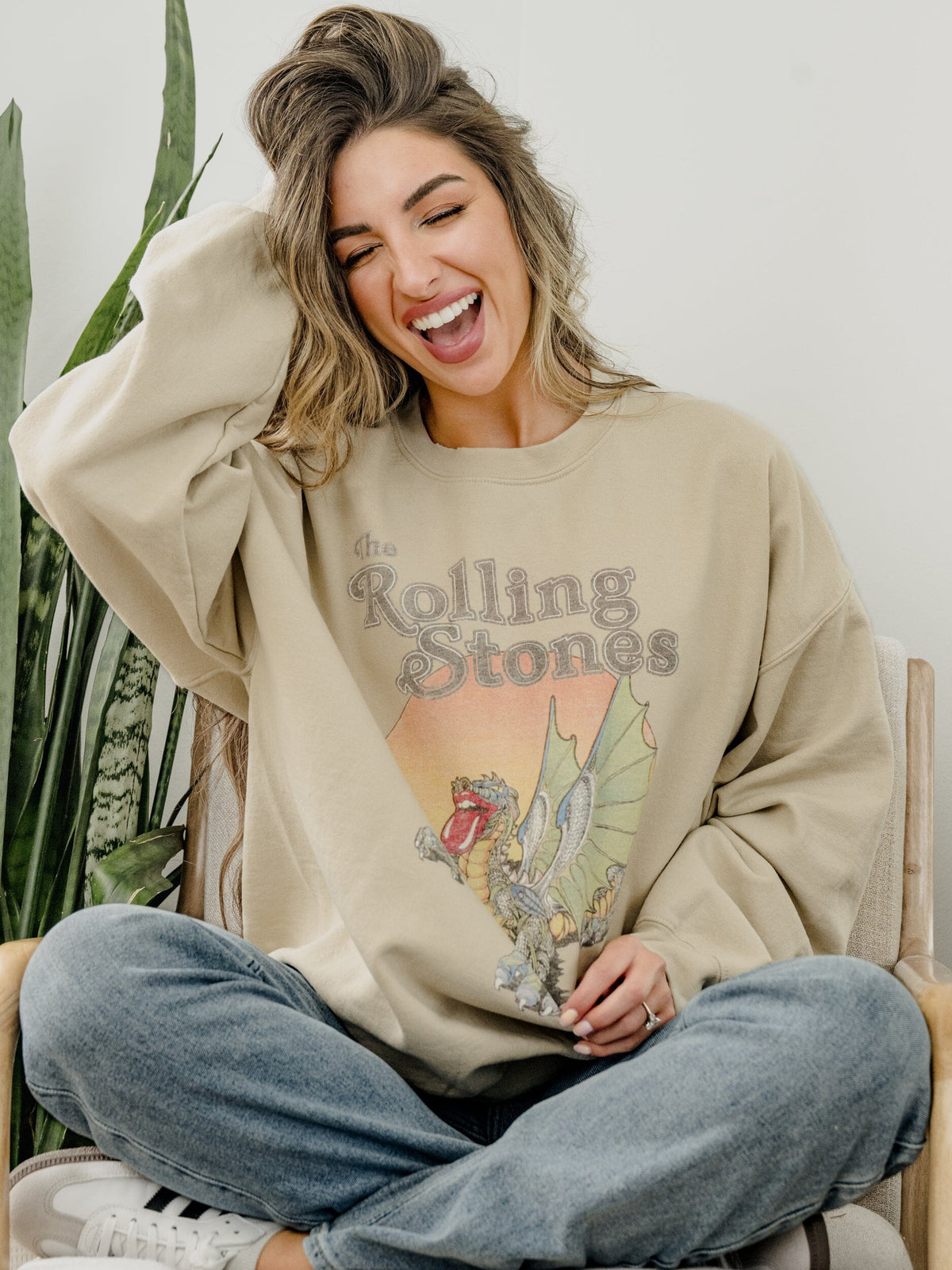 Rolling Stones Dragon Sand Thrifted Sweatshirt