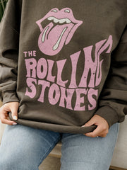 Rolling Stones Dazed Charcoal Thrifted Sweatshirt