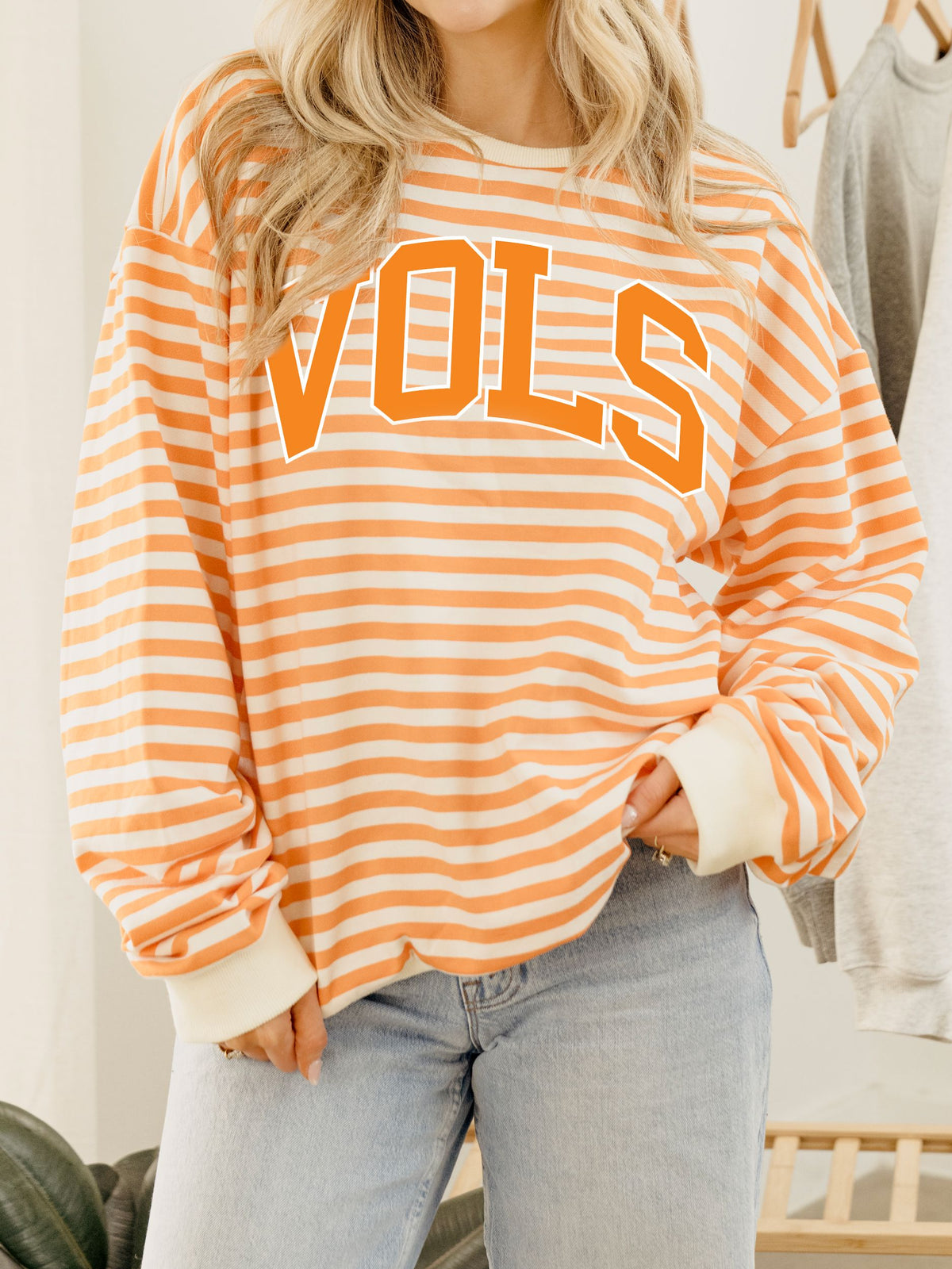Tennessee Vols Classic Arch Orange/White Stripe Hi Dive Sweatshirt