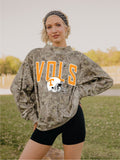 Tennessee Vols Helmet Fade Camo Weekend Mock Neck Sweatshirt