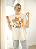 Tennessee Vols Gridiron Football Off White Thrifted Tee