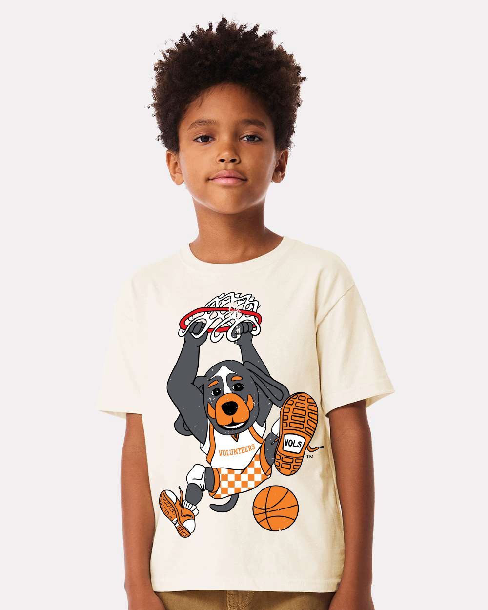 Children's Tennessee Vols Double Baller Cream Tee