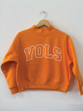 Children's Tennessee Vols Polka Dot Puff Ink Orange Mock Neck Sweatshirt