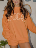 Tennessee Vols Polka Dot Puff Ink Weekend Orange Mock Neck Sweatshirt