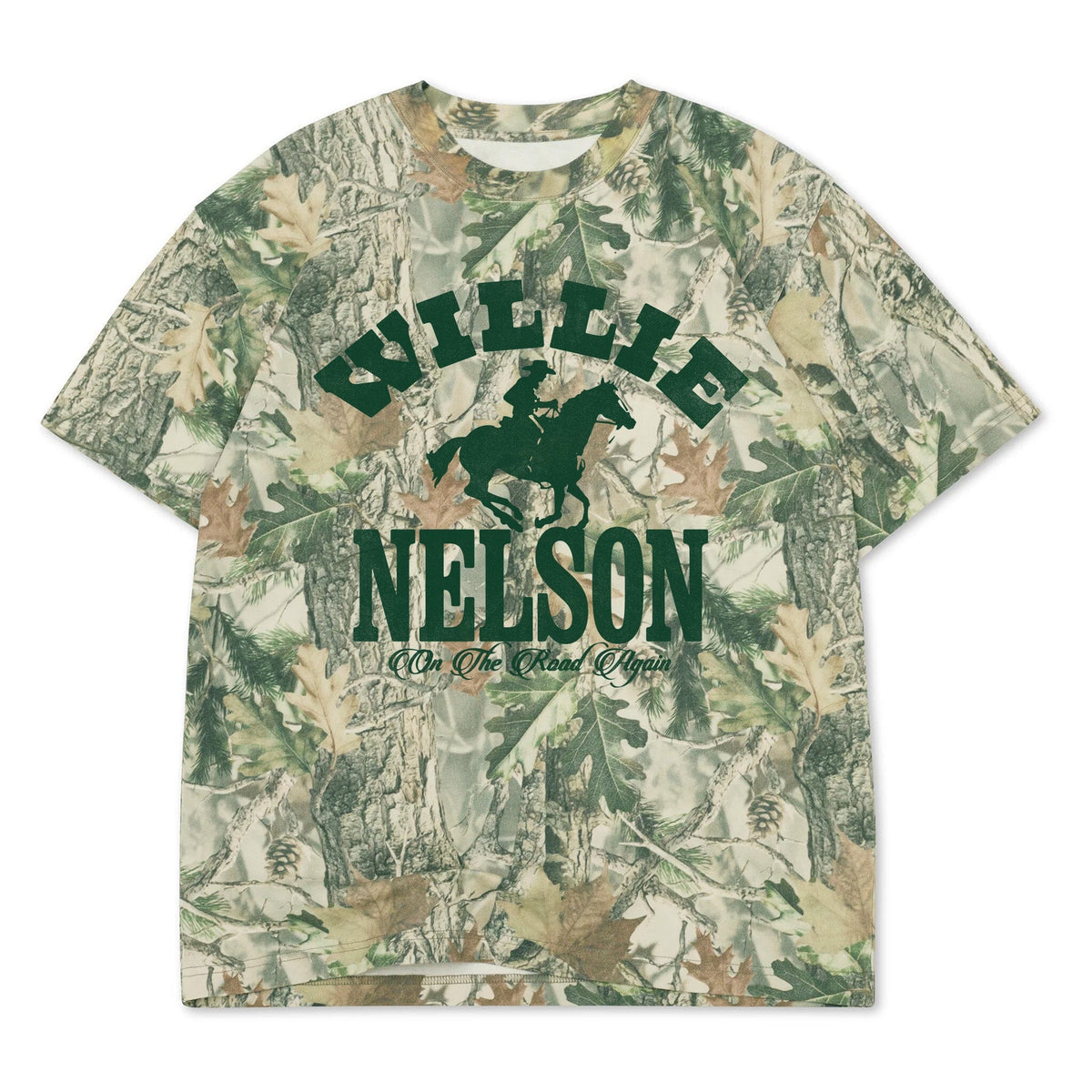 Willie Nelson Arch Horse Camouflage Tee