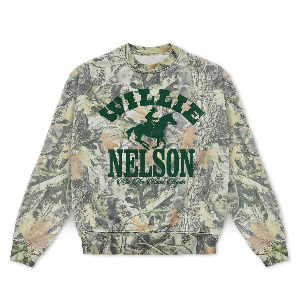 Willie Nelson Arch Horse Camouflage Sweatshirt