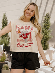 Alabama Crimson Tide Club Mascot Off White Tank