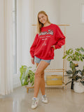 Alabama Crimson Tide Letterman Red Chrome Hi Dive Sweatshirt
