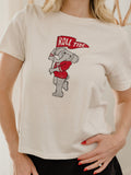 Alabama Crimson Tide Mascot Flag Vintage White Ellie Perfect Tee