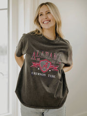 Alabama Crimson Tide Pep Rally Black Thrifted Tee