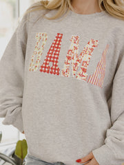 Alabama Crimson Tide Quilted Puff Ink Ash Gray Thrifted Sweatshirt