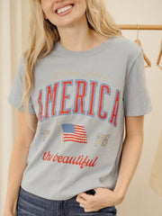 American Wave Arch Blue Ellie Perfect Tee