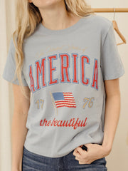 American Wave Arch Blue Ellie Perfect Tee