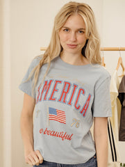 American Wave Arch Blue Ellie Perfect Tee
