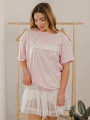 Arkansas Established Bows Print Blossom Tee