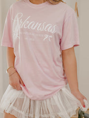 Arkansas Established Bows Print Blossom Tee