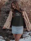 Arkansas Hunt Club Embroidered Forest Green Ellie Perfect Tee