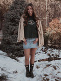 Arkansas Hunt Club Embroidered Forest Green Ellie Perfect Tee