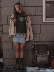 Arkansas Hunt Club Embroidered Forest Green Ellie Perfect Tee