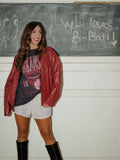 Arkansas Razorbacks Big Basketball Smoke One Size Tee