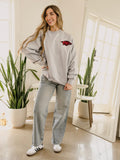 Arkansas Razorbacks Chenille Patch Gray Sweatshirt