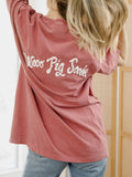 Arkansas Razorbacks Lyric Puff Ink Cardinal Tee