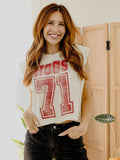 Arkansas Razorbacks Player Off White Tank