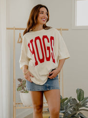 Arkansas Razorbacks Tall Boy Off White One Size Tee