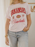 Arkansas Razorbacks Wave Arch Pink Ellie Perfect Tee