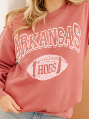 Arkansas Razorbacks Wonka Football Cardinal Sweatshirt